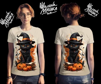 Футболки с полной запечаткой: Witch Cat